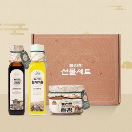 [Healingsun] Soybean Paste, Soy Sauce, Perilla Seed Oil Gift Set-Pesticide Free Soybean, Salad Dressing, Traditional Korean Food, Superfood, Plant-Based Omega 3-Made in Korea